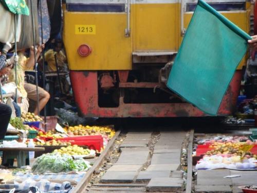 Maeklong Railway Market